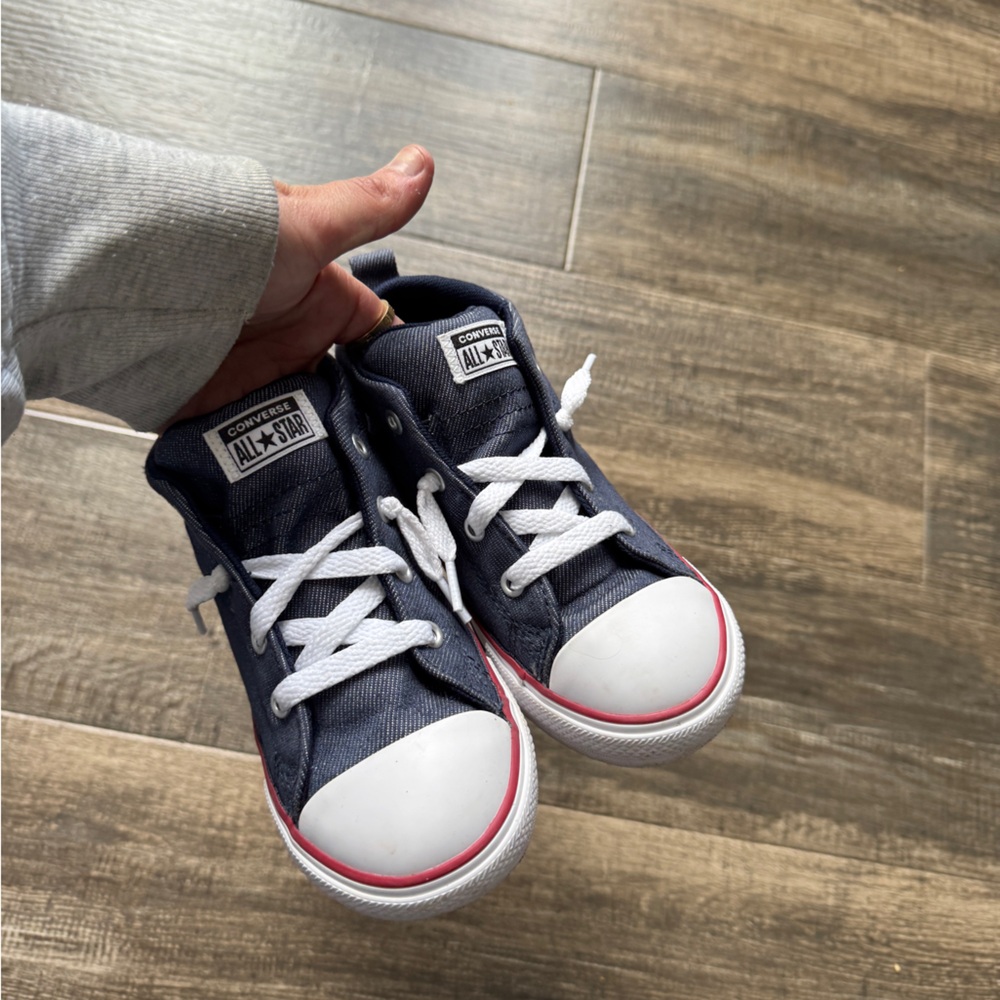 Converse high top denim navy blue toddler 10c - Picture 3 of 6